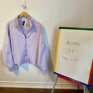 adidas Lavender Full Zip Sweatshirt
